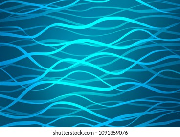 Dark BLUE vector natural elegant pattern. A completely new color illustration in doodle style. A completely new template for your business design.
