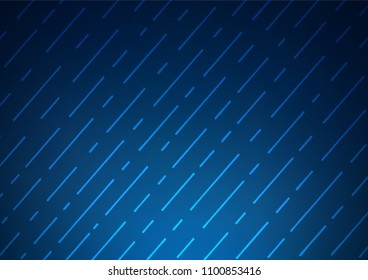 Dark BLUE vector natural elegant background. A vague abstract illustration with doodles in Indian style. The template can be used as a background for cell phones.