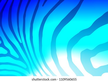 Dark BLUE vector natural elegant pattern. Colorful abstract illustration with lines in Asian style. Brand-new design for your business.