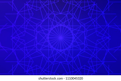 Dark BLUE vector natural elegant pattern. Sketchy doodles drawn by child on blurred background. The pattern can be used for coloring books and pages for kids.