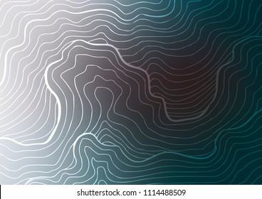 Dark BLUE vector natural elegant template. Colorful illustration in abstract style with doodles and Zen tangles. Brand-new design for your business.