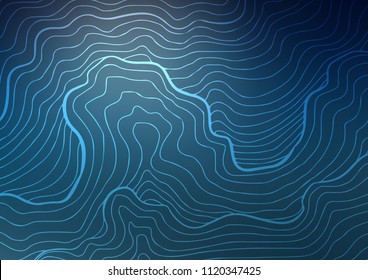 Dark BLUE vector natural elegant background. Glitter abstract illustration with doodles and Zen tangles. Brand-new style for your business design.