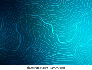 Dark BLUE vector natural elegant template. Blurred decorative design in Indian style with Zen tangles. A new texture for your design.