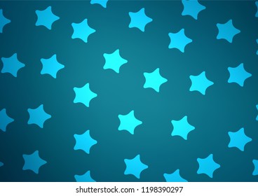 Dark BLUE vector natural elegant template. Geometric doodle illustration in Origami style with gradient. The pattern can be used for heads of websites and designs.