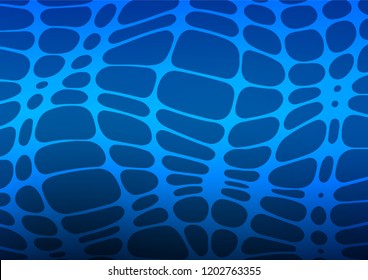 Dark BLUE vector natural elegant template. Creative illustration in blurred style with doodles and Zen tangles. Brand-new design for your business.