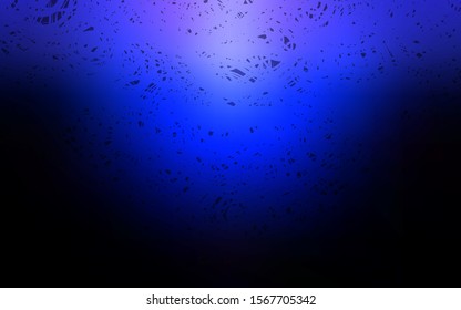 Dark BLUE vector natural elegant pattern. Decorative shining illustration with doodles on abstract template. The elegant pattern can be used as a part of a brand book.