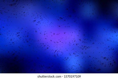 Dark BLUE vector natural elegant pattern. Roses on blurred abstract background with gradient. The elegant pattern can be used as a part of a brand book.