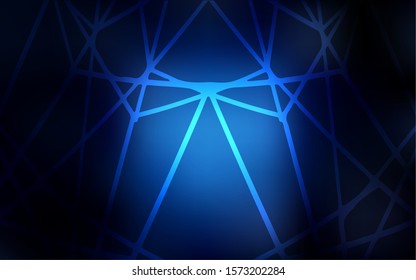 Dark BLUE vector natural elegant pattern. Childish elegant natural pattern with gradient. The pattern can be used for wallpapers and coloring books.