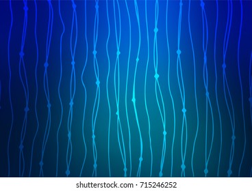 Dark BLUE vector natural elegant texture. An elegant bright illustration with lines in Natural style. Brand-new design for your business.