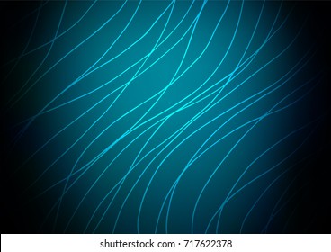 Dark BLUE vector natural elegant background. A completely new color illustration in doodle style. A completely new design for your business.