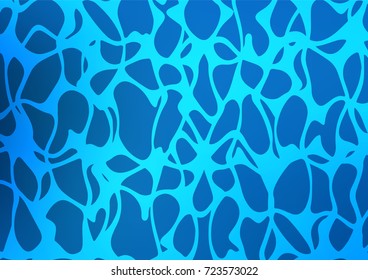 Dark BLUE vector natural elegant pattern. Colorful abstract illustration with lines in Asian style. A new texture for your design.
