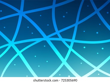 Dark BLUE vector natural elegant template. Ethnic elegant natural pattern with gradient. A completely new template for your business design.