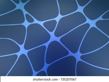 Dark BLUE vector natural elegant texture. Colorful abstract illustration with lines in Asian style. The best blurred design for your business.