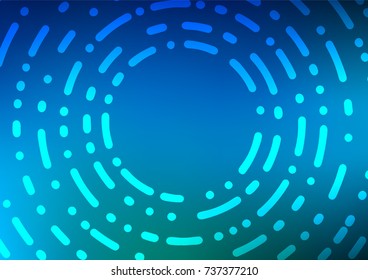 Dark BLUE vector natural elegant texture. Blurred decorative design in Indian style with Zen tangles. Brand-new style for your business design.