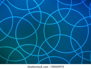 Dark BLUE vector natural elegant pattern. Geometric doodle illustration in Origami style with gradient. The pattern can be used for heads of websites and designs.