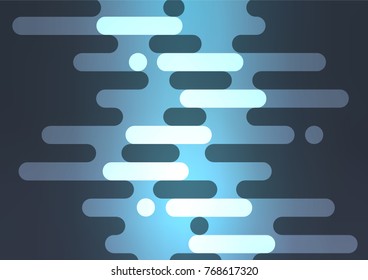 Dark BLUE vector natural elegant pattern. An elegant bright illustration with lines in Natural style. A new texture for your design.
