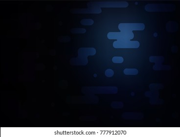 Dark BLUE vector natural elegant texture. Glitter abstract illustration with doodles and Zen tangles. The pattern can be used for heads of websites and designs.