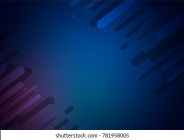 Dark BLUE vector natural elegant pattern. Decorative shining illustration with doodles on abstract template. Hand painted design for web, wrapping, wallpaper.