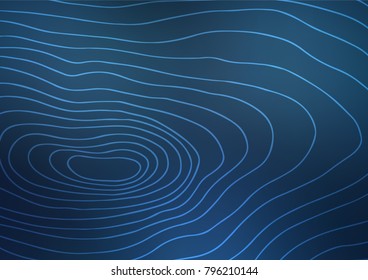 Dark BLUE vector natural elegant pattern. Shining colored illustration with doodles in Arabic style. Brand-new style for your business design.