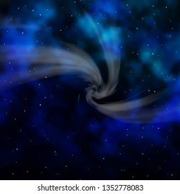 Dark BLUE vector pattern with abstract stars. Colorful illustration in abstract style with gradient stars. Design for your business promotion.