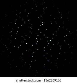 Dark BLUE vector pattern with abstract stars. Colorful illustration in abstract style with gradient stars. Best design for your ad, poster, banner.