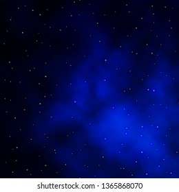 Dark BLUE vector pattern with abstract stars. Decorative illustration with stars on abstract template. Pattern for wrapping gifts.