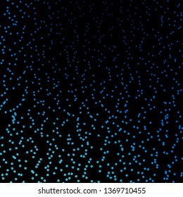Dark BLUE vector pattern with abstract stars. Colorful illustration with abstract gradient stars. Pattern for websites, landing pages.