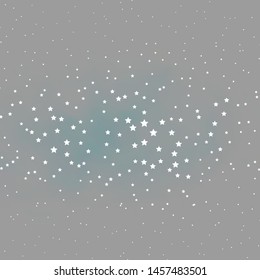 Dark BLUE vector pattern with abstract stars. Shining colorful illustration with small and big stars. Pattern for new year ad, booklets.