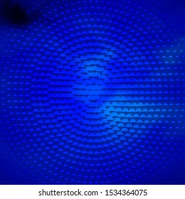 Dark BLUE vector pattern with abstract stars. Decorative illustration with stars on abstract template. Theme for cell phones.