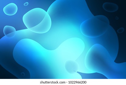 Dark BLUE vector pattern with bent lines. An elegant bright illustration with gradient. A completely new memphis design for your business.