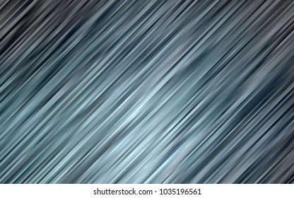 Dark BLUE vector pattern with bent ribbons. Colorful abstract illustration with gradient lines. A completely new template for your business design.