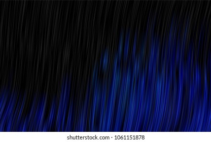 Dark BLUE vector pattern with bent ribbons. Brand-new colored illustration in marble style with gradient. The best blurred design for your business.