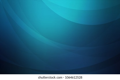 Dark BLUE vector pattern with bent lines. An elegant bright illustration with gradient. Textured wave pattern for backgrounds.