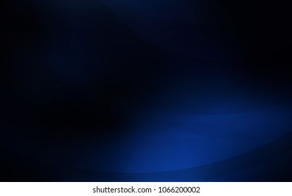 Dark BLUE vector pattern with bent ribbons. Colorful illustration in abstract marble style with gradient. The template for cell phone backgrounds.