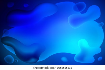 Dark BLUE vector pattern with bent lines. A completely new color illustration in memphis style. Memphis style for your business design.