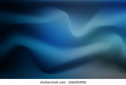 Dark BLUE vector pattern with bent lines. Brand-new colored illustration in marble style with gradient. The template for cell phone backgrounds.