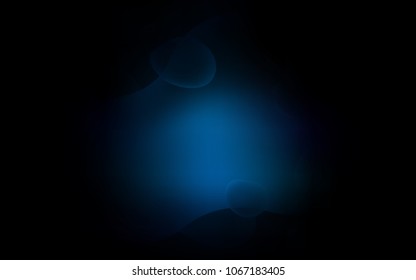 Dark BLUE vector pattern with bent ribbons. Glitter abstract illustration with wry lines. Pattern for your business design.