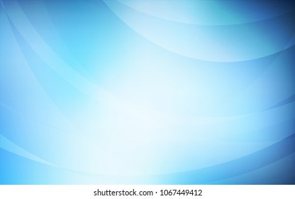 Dark BLUE vector pattern with bent lines. Creative illustration in halftone marble style with gradient. New composition for your brand book.