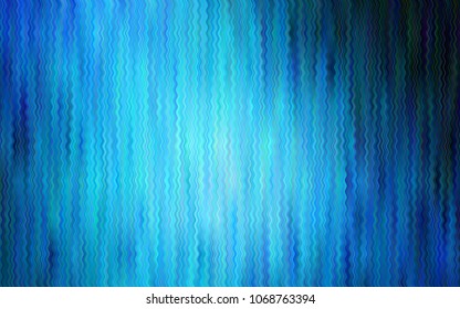 Dark BLUE vector pattern with bent lines. Geometric illustration in marble style with gradient.  Marble style for your business design.