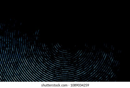 Dark BLUE vector pattern with bent lines. Modern gradient abstract illustration with bandy lines. Marble style for your business design.