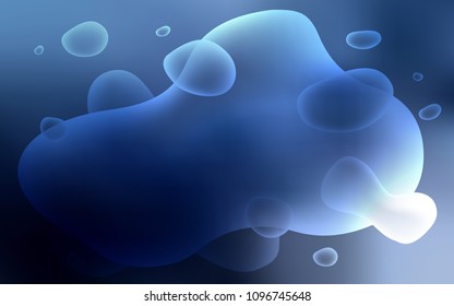 Dark BLUE vector pattern with bent lines. An elegant bright illustration with gradient. A completely new template for your business design.