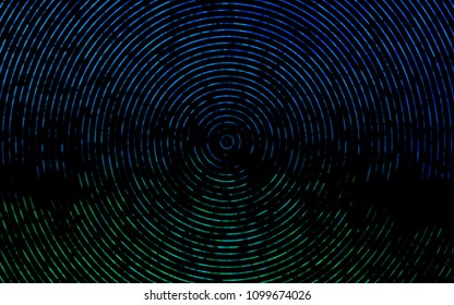 Dark BLUE vector pattern with bent lines. Colorful abstract illustration with gradient lines. Marble design for your web site.