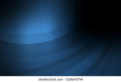 Dark BLUE vector pattern with bent lines. Colorful abstract illustration with gradient lines. Marble design for your web site.