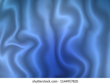 Dark BLUE vector pattern with bent ribbons. Colorful illustration in abstract marble style with gradient. The elegant pattern for brand book.