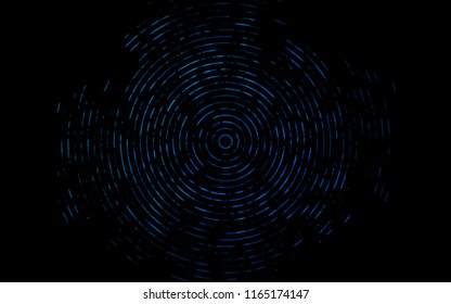 Dark BLUE vector pattern with bent ribbons. A vague circumflex abstract illustration with gradient. Brand new design for your ads, poster, banner.