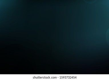 Dark BLUE vector pattern with bent ribbons. A sample with blurred bubble shapes. New composition for your brand book.