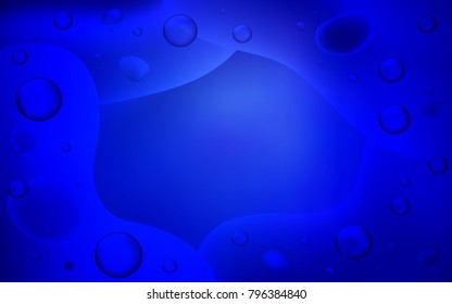 Dark BLUE vector pattern with bent lines. Glitter abstract illustration with wry lines. The best blurred design for your business.