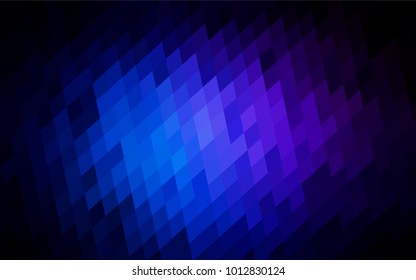 Dark BLUE vector pattern. Brand-new rectangular template. Shining geometric sample. Repeating theme with rectangular shapes. Texture for your design.