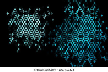 Dark BLUE vector pattern. Brand-new rectangular template. Shining geometric sample. Repeating theme with rectangular shapes. Texture for your design.