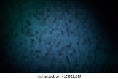 Dark BLUE vector pattern. Brand-new rectangular template. Shining geometric sample. Repeating theme with rectangular shapes. Texture for your design.